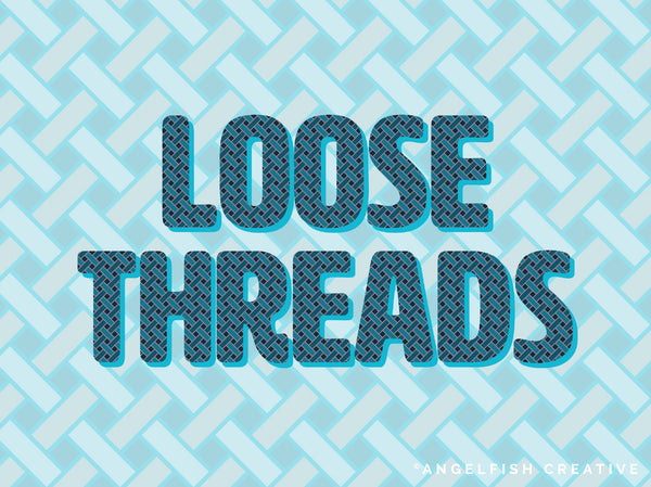 Basketweave Brush for Procreate | seamless weaving woven repeating pattern brush, loose threads lettering