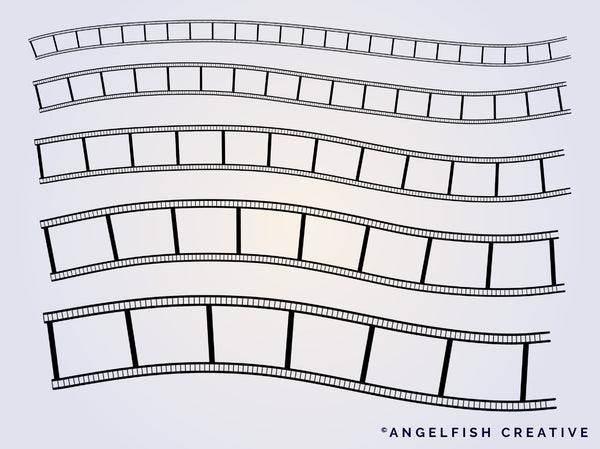 Film Strip Brush Set for Procreate | Photo Picture Strips Frame stamps brushes, brushes in different sizes
