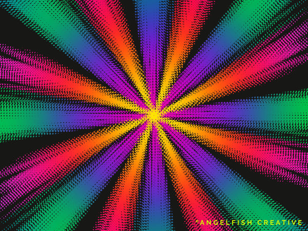 Dynamic Halftone Procreate Brush Set - 36 texture screen dot pattern brushes, halftone star burst