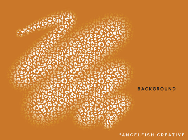 Leopard Brush Set for Procreate | 6 Animal Cheetah Print Pattern Lettering Brushes, background brush