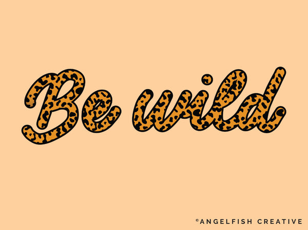 Leopard Brush Set for Procreate | 6 Animal Cheetah Print Pattern Lettering Brushes, be wild hand lettering