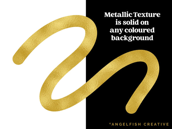 Metallic Textures Procreate Brush Set, 30 foil metal brushes, solid textures
