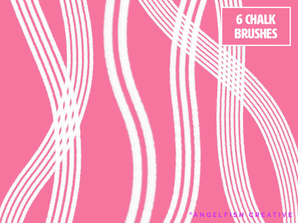 Multi-line Master Brush Set for Procreate | 48 Multiline Monoline Brushes, chalk brushes