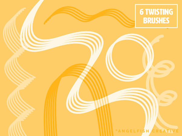 Multi-line Master Brush Set for Procreate | 48 Multiline Monoline Brushes, twisting brushes