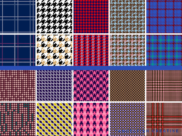 Plaid Patterns Brush Set for Procreate | single and multi-colour Gingham, Check, Tarten Brushes, patterns page 2