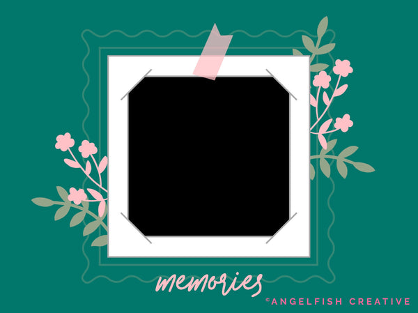 Polaroid Frame Creator Kit for Procreate | Photo Picture Film Strip Frame stamp brush set, memories polaroid frame