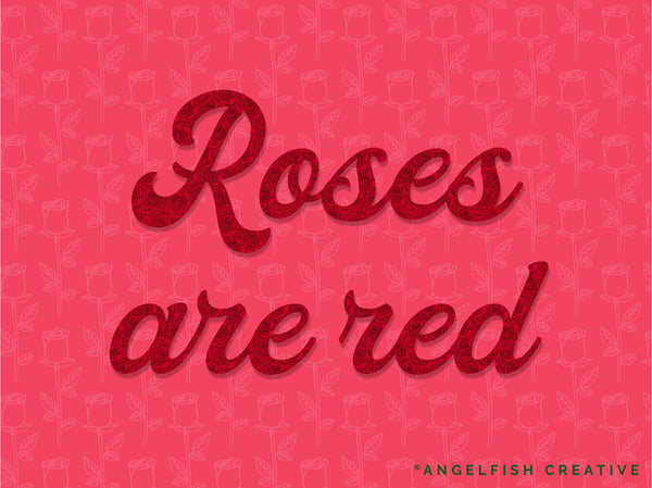 Rose Patterns Brushes for Procreate | 20 seamless pattern floral roses flowers, roses are red