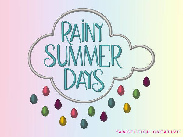 Satin 3D Brush Set for Procreate | 3D Silky Metallic Pearl Brushes, rainy summer days lettering