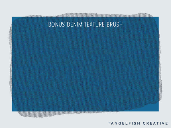 Simple Stitch Procreate Brush Set: basic sewing embroidery thread brushes, bonus denim texture brush