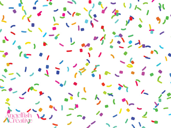 Sprinkles Procreate Brush Set | 31 Brushes + 8 Stamps for sweet cakes, donuts and icecream, sprinkles background