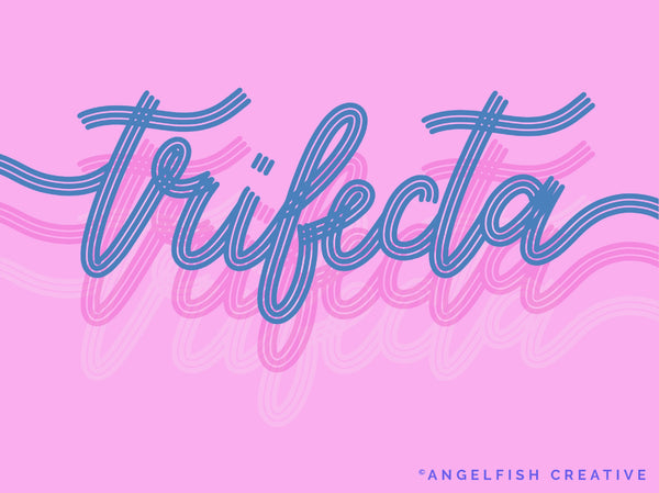 Triple Line Brush for Procreate | 3 Line Multi-line Monoline Brush, trifecta