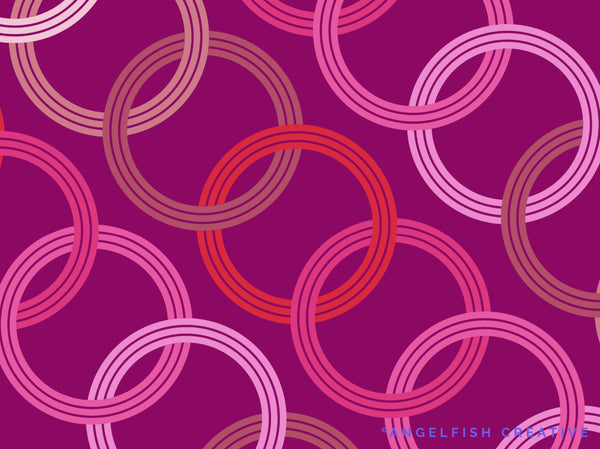 Triple Line Brush for Procreate | 3 Line Multi-line Monoline Brush, rings