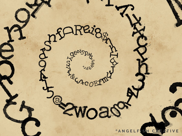 Typewriter Procreate Brush Set | Type Alphabet Letter Key Stamp, Ink & Texture Brushes, spiral typewriter letters