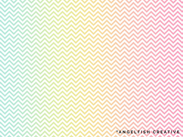 Zig Zag Brush for Procreate | Seamless Chevron Pattern Brush, rainbow gradient background