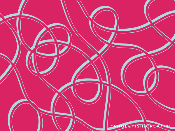 3D Outline Procreate Brush Set | Set of 4 Procreate Brushes for 3D shadow lettering, abstract squiggle line