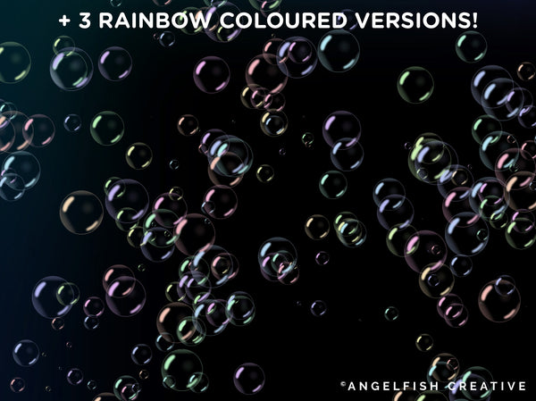 Bubble Procreate Brush Set | 21 Lettering, Scatter & Stamp Bubbles Brushes, rainbow soap brushes