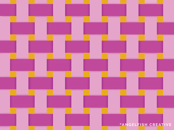 Chunky Brush Set, procreate ipad, monoline square rounded corner lettering brushes, woven pattern