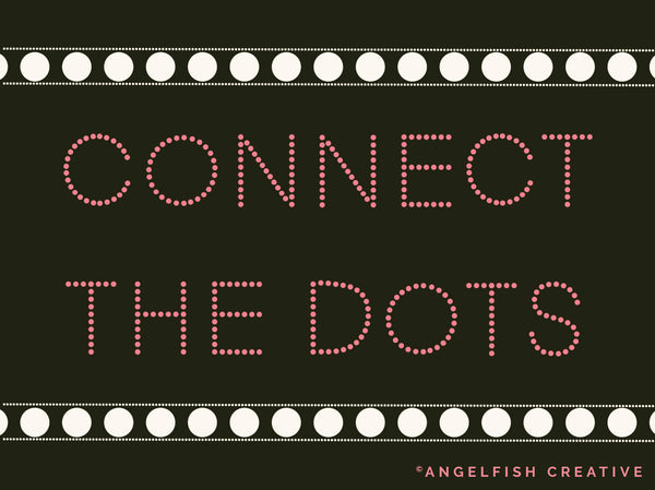 Dottie Brush for Procreate | Circle Polka Dot, Dotted Line Border Brush, connect the dots artwork