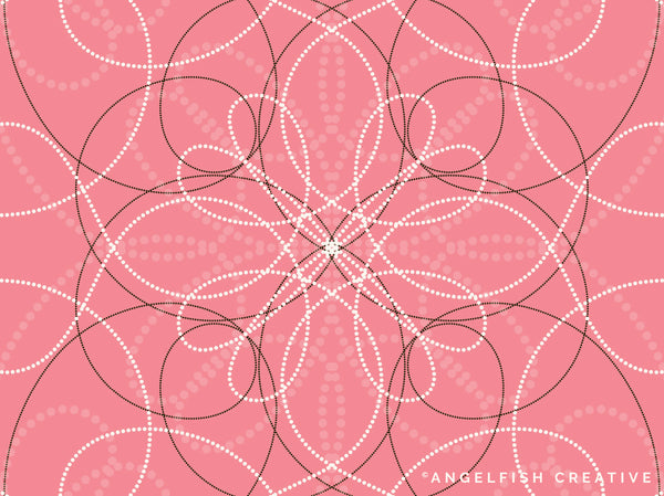 Dottie Brush for Procreate | Circle Polka Dot, Dotted Line Border Brush, dotted line mandala