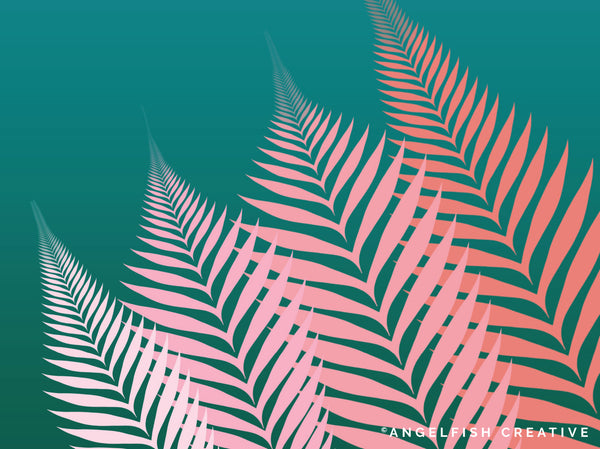 Fern Brush for Procreate | Tropical Leaf Greenery Calligraphy Brush, leaves