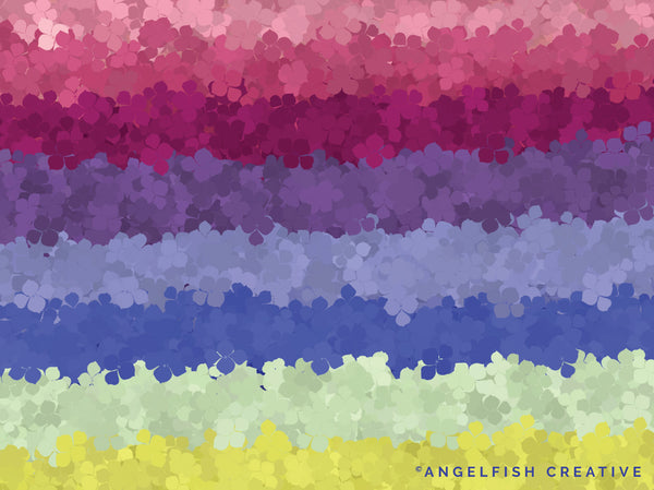 Hydrangea Brush Set for Procreate | Floral Petal Scatter Leaf Stamp Brushes, coloured florals