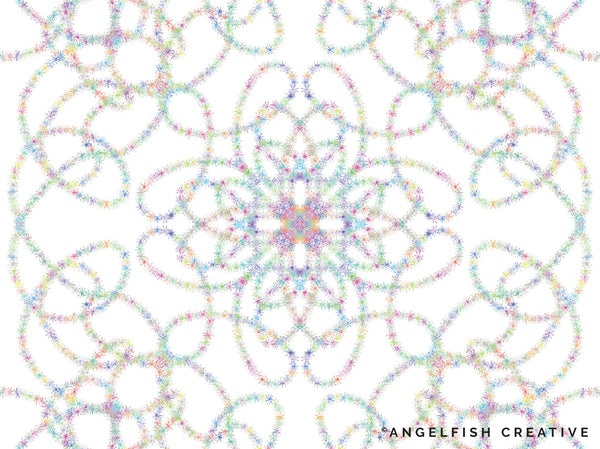 Tinsel Procreate Brush Set | Set of 48 Christmas Sparkle Glitter Tinsel Brushes, mandala pattern
