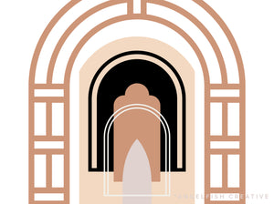 Arch Procreate Brush Set | 80 Curved Arches Shape Stamp Brushes, arch doorways