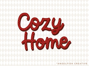 Argyle Pattern Brush for Procreate, seamless diamond check, cozy home lettering