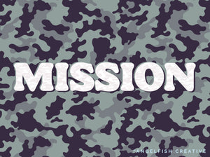 Army Print Pattern Brushes for Procreate, military camouflage brush set, mission camo print