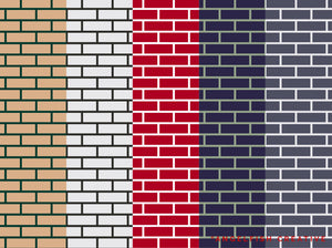 Brick Brush for Procreate | Seamless House Brickwork Subway Tile Pattern Brush, brickwork pattern in different colours