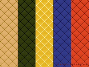 Chesterfield Brush Set for Procreate | 5 Luxury Pillow Buttoned Cushioned Quilted Fabric Seamless Pattern Brushes, pattern on different coloured backgrounds