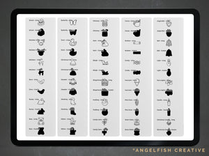 Cookie Creator Brush Set for Procreate: Gingerbread Honey Biscuit Icing Stamps, stamps page 2