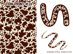Cow Print Pattern Brushes for Procreate, cow print style 3