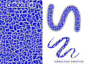 Crackle Pattern Brushes for Procreate, shattered crack brush set, crackle style 2