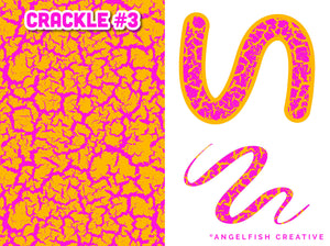 Crackle Pattern Brushes for Procreate, shattered crack brush set, crackle style 3