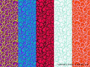 Crackle Pattern Brushes for Procreate, shattered crack brush set, crackle pattern in different colours