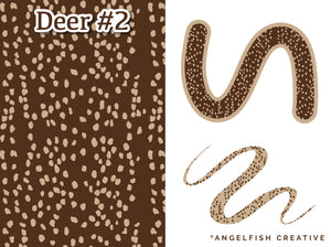 Deer Print Pattern Brushes for Procreate, fawn spots brush set, pattern style 2