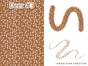 Deer Print Pattern Brushes for Procreate, fawn spots brush set, pattern style 3