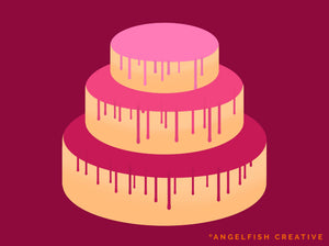 Drip Brush Set for Procreate | dynamic dripping lettering brushes, dripping cake icing