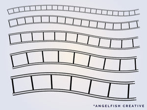 Film Strip Brush Set for Procreate | Photo Picture Strips Frame stamps brushes, brushes in different sizes