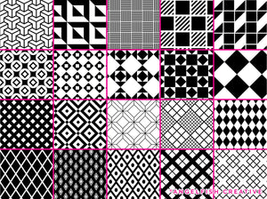 Geometric Patterns Procreate Brush Set | 100 Seamless Print Design Brushes, pattern page 2