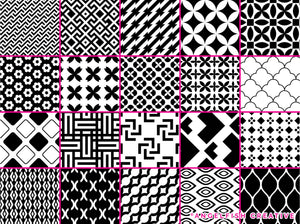 Geometric Patterns Procreate Brush Set | 100 Seamless Print Design Brushes, pattern page 5
