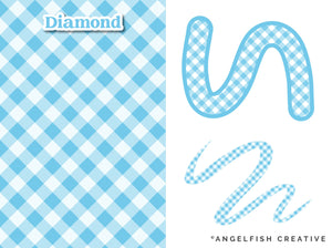 Gingham Pattern Brushes for Procreate: buffalo check seamless patterns, diamond pattern brush styles