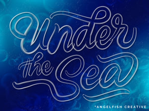 Glossy Bubbles Brush Set for Procreate: 50 Brushes, 3D transparent lettering, under the sea bubble lettering