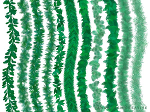 Greenery Wreath Procreate Brush Set, 80 Leaf Vine Brushes, brushes page 6