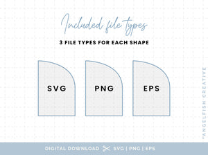 Half Arch Invitation Stationery Bundle - SVG, PNG, EPS Cutting Files/Clipart, file types