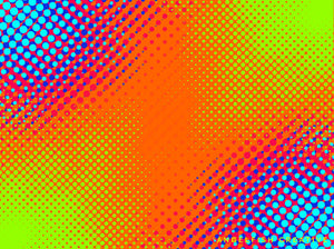 Dynamic Halftone Procreate Brush Set - 36 texture screen dot pattern brushes, bright halftone background