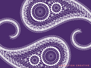 Hand-drawn Border Procreate Brush Set, 150 Line Pattern Designs, border styles page 1, paisley pattern design
