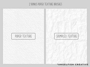 Handy Liners Procreate Brush Set, fixed size line art brushes, bonus paper textures