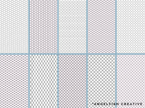 Lace Mesh Brushes for Procreate, patterns page 1